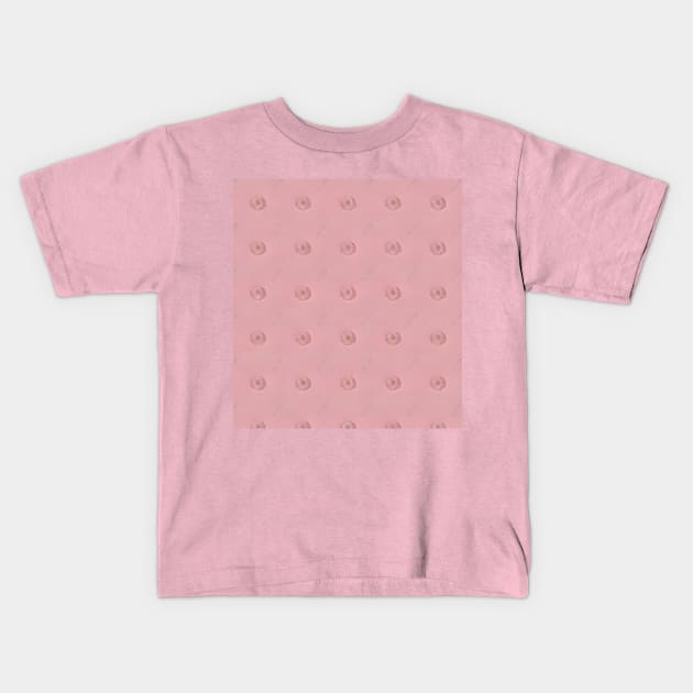 Pink Lines and Circles Pattern v2 Kids T-Shirt by JapKo